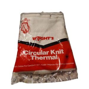 Vintage NOS Wrights Mens Thermal Bottom USA Made Large XL